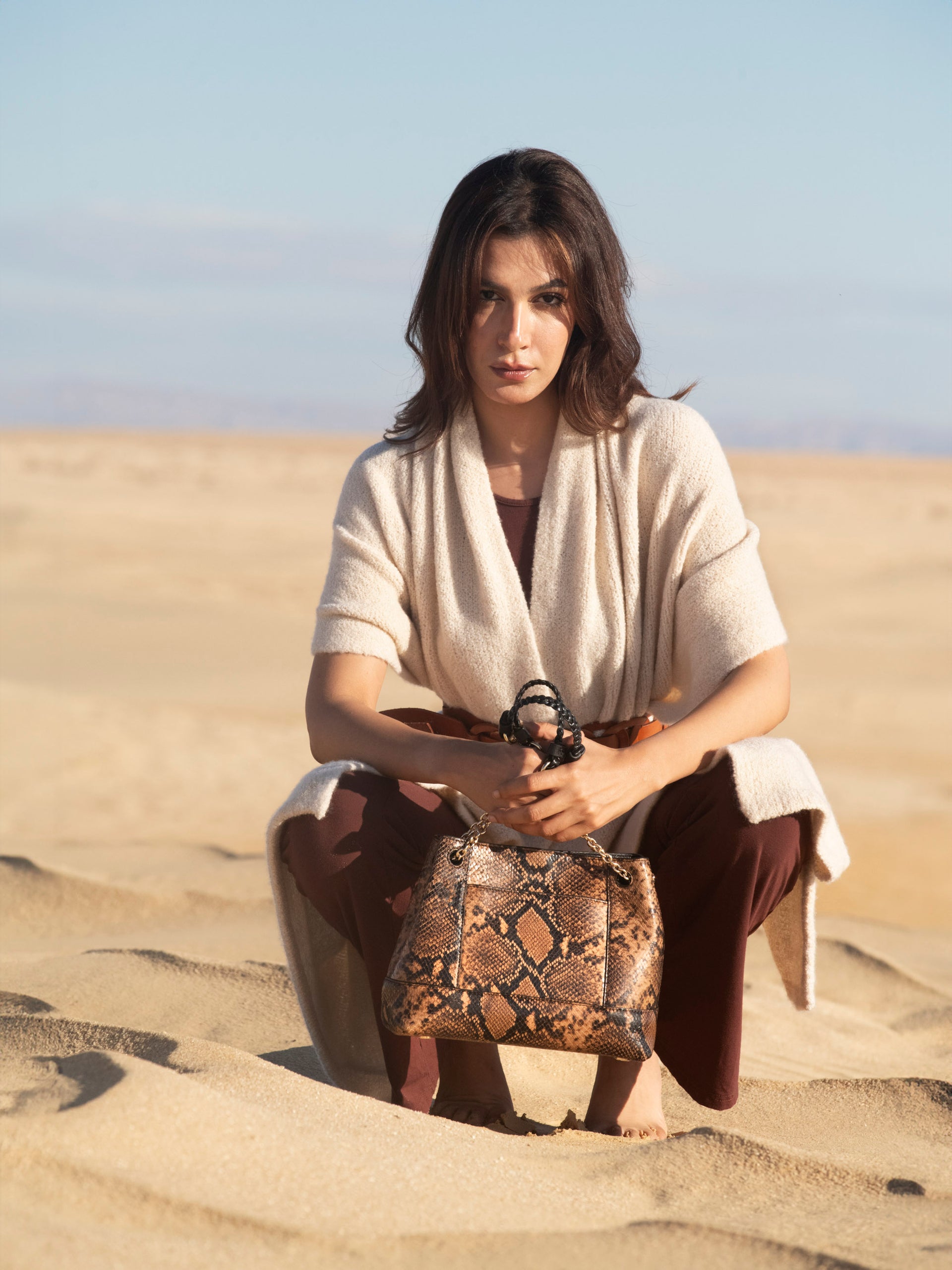 Small Tote Python Bag